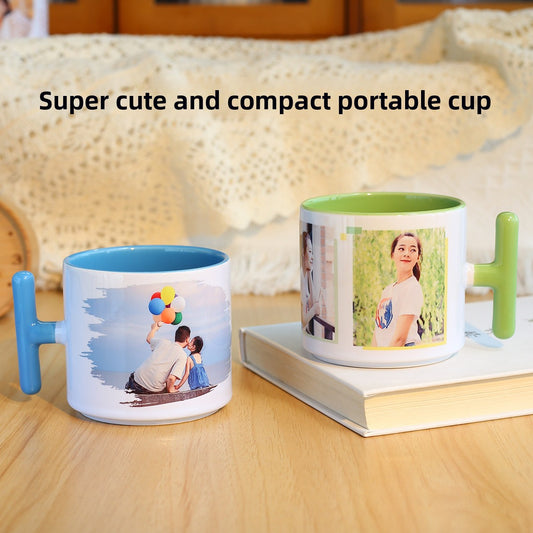 Custom Photo Ceramic Mug - Small Size Kids Gift, Graduation Souvenir, Birthday Party Favor