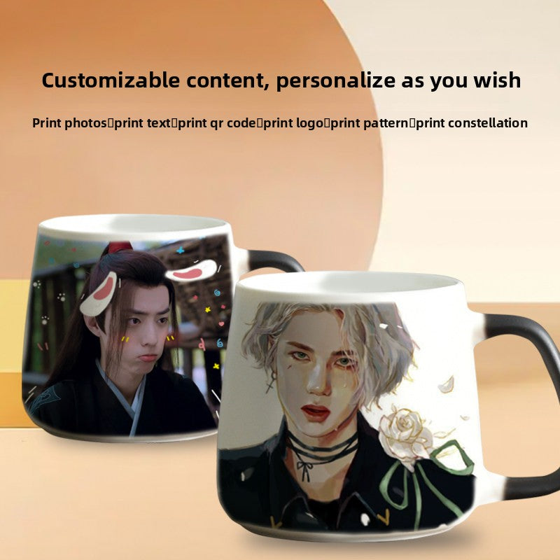Color Change DIY Photo PersonalizedText Coffee Mug