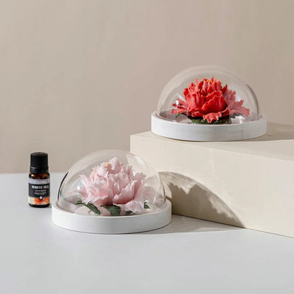 Handcrafted ceramic flowers, exquisite and distinctive ceramic aromatherapy ornaments crafted by an inheritor of Intangible Cultural Heritage art.