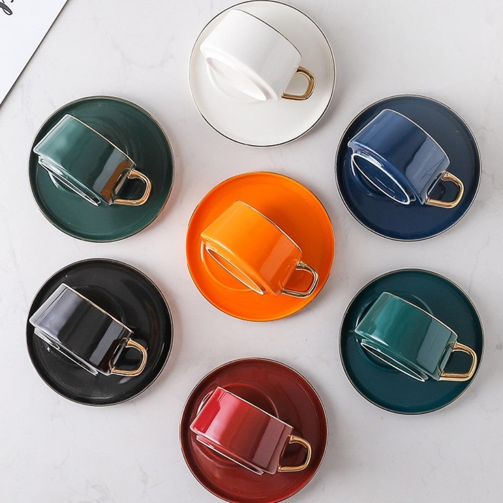 Modern Ceramic Coffee Mugs Custom Engraving Available