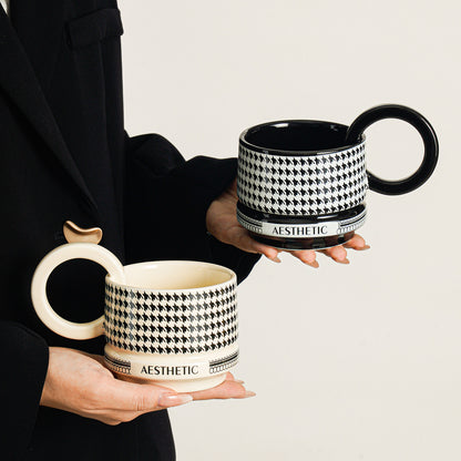 Ceramic Mugs, Luxury Minimalist Coffee Cups
