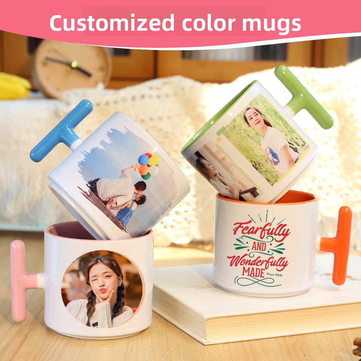 Custom Photo Ceramic Mug - Small Size Kids Gift, Graduation Souvenir, Birthday Party Favor