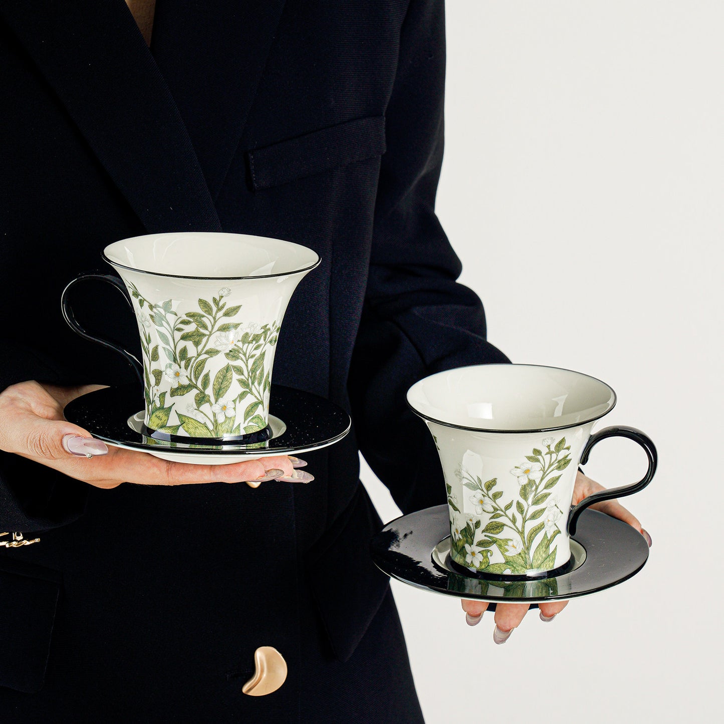 Premium Coffee Cup and Saucer Set - The Perfect Birthday Gift for Women, Men, or Teachers