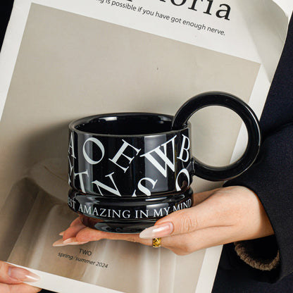 Elevated Couple Mug Set - Premium Delicate Ceramic Coffee Cup for Her, Home & Office Use