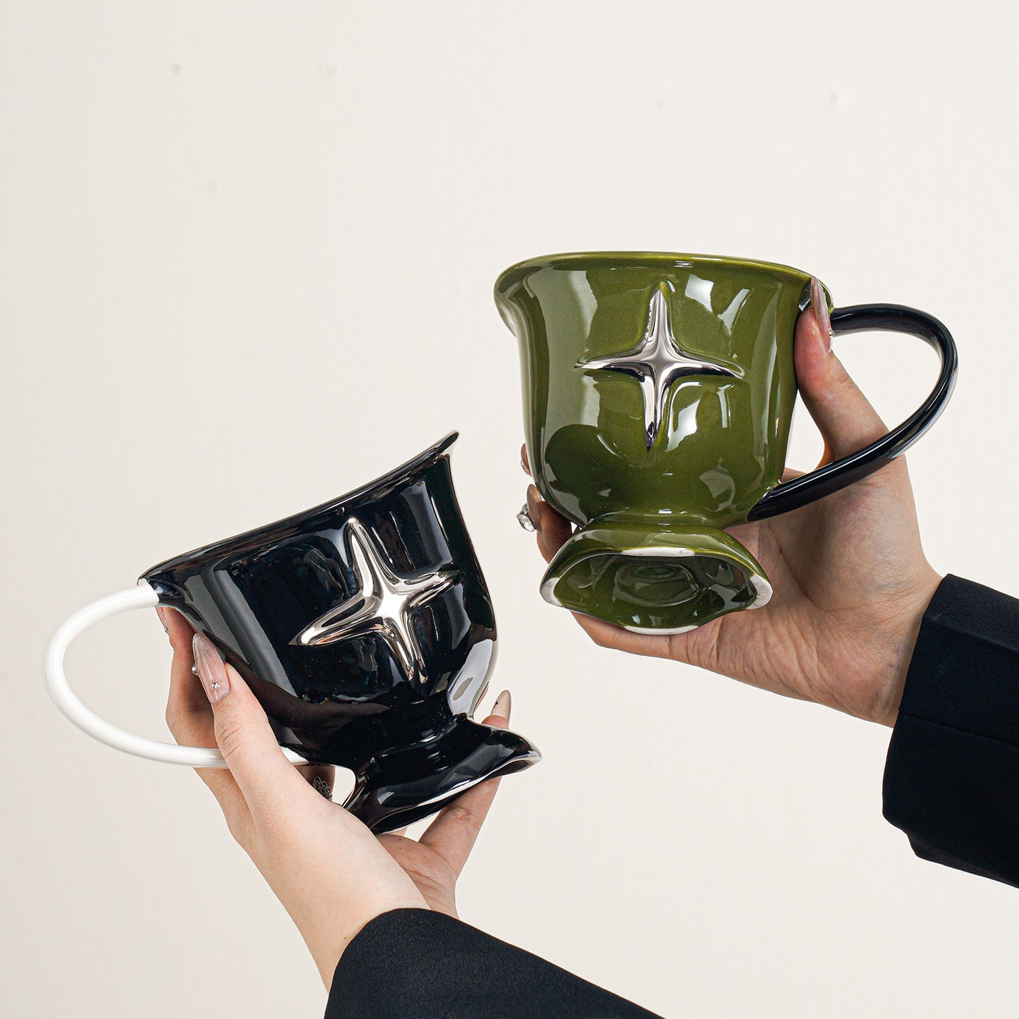 Premium Minimalist Ceramic Mugs, Coffee Cups