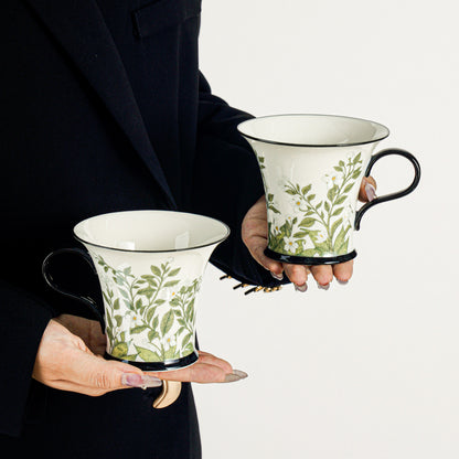Premium Coffee Cup and Saucer Set - The Perfect Birthday Gift for Women, Men, or Teachers