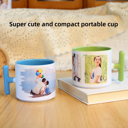 Custom Photo Ceramic Mug - Small Size Kids Gift, Graduation Souvenir, Birthday Party Favor