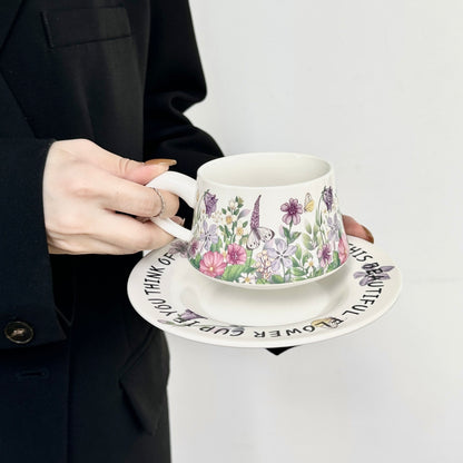 Elegant Coffee Cup and Saucer - Premium Porcelain Mug