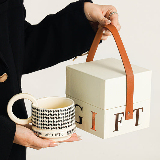 Ceramic Mugs, Luxury Minimalist Coffee Cups