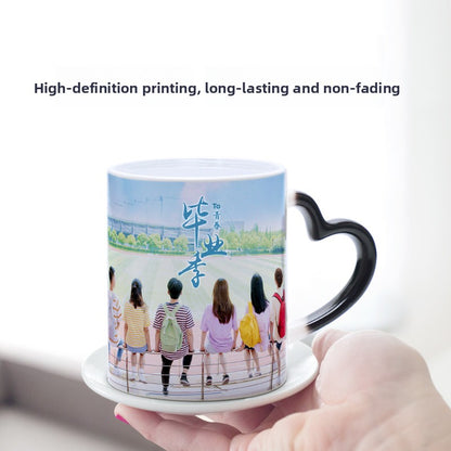 Heat-Activated Color Change Mug - Custom Photo Ceramic Cup, Personalized Gift for Men & Women