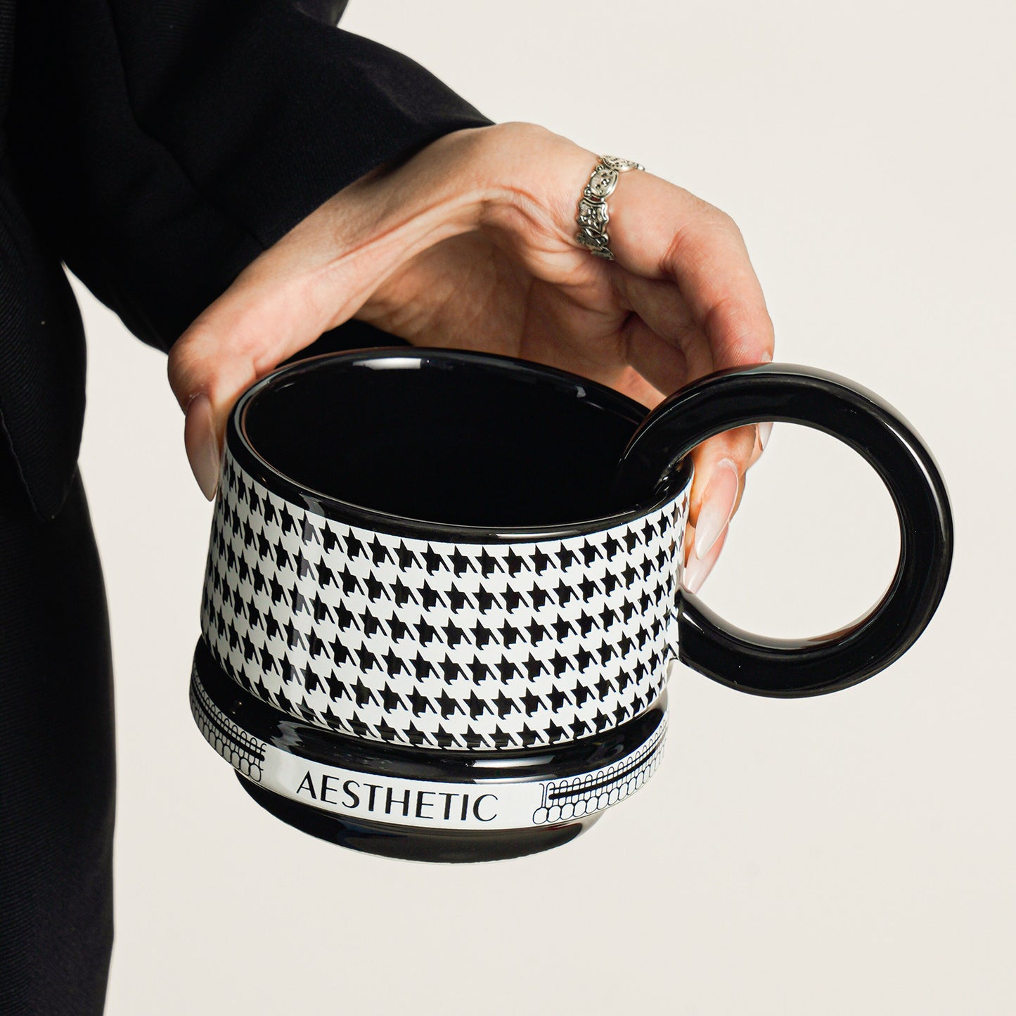 Ceramic Mugs, Luxury Minimalist Coffee Cups