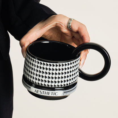 Ceramic Mugs, Luxury Minimalist Coffee Cups