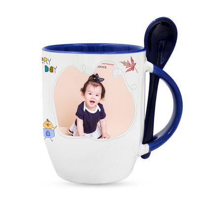 Creative DIY Custom Mug, Personalized Photo/Logo Ceramic Coffee Cup, Gift for Men Women, Birthday Holiday Souvenir