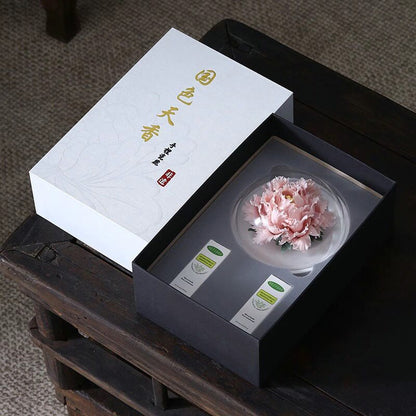 Handcrafted ceramic flowers, exquisite and distinctive ceramic aromatherapy ornaments crafted by an inheritor of Intangible Cultural Heritage art.