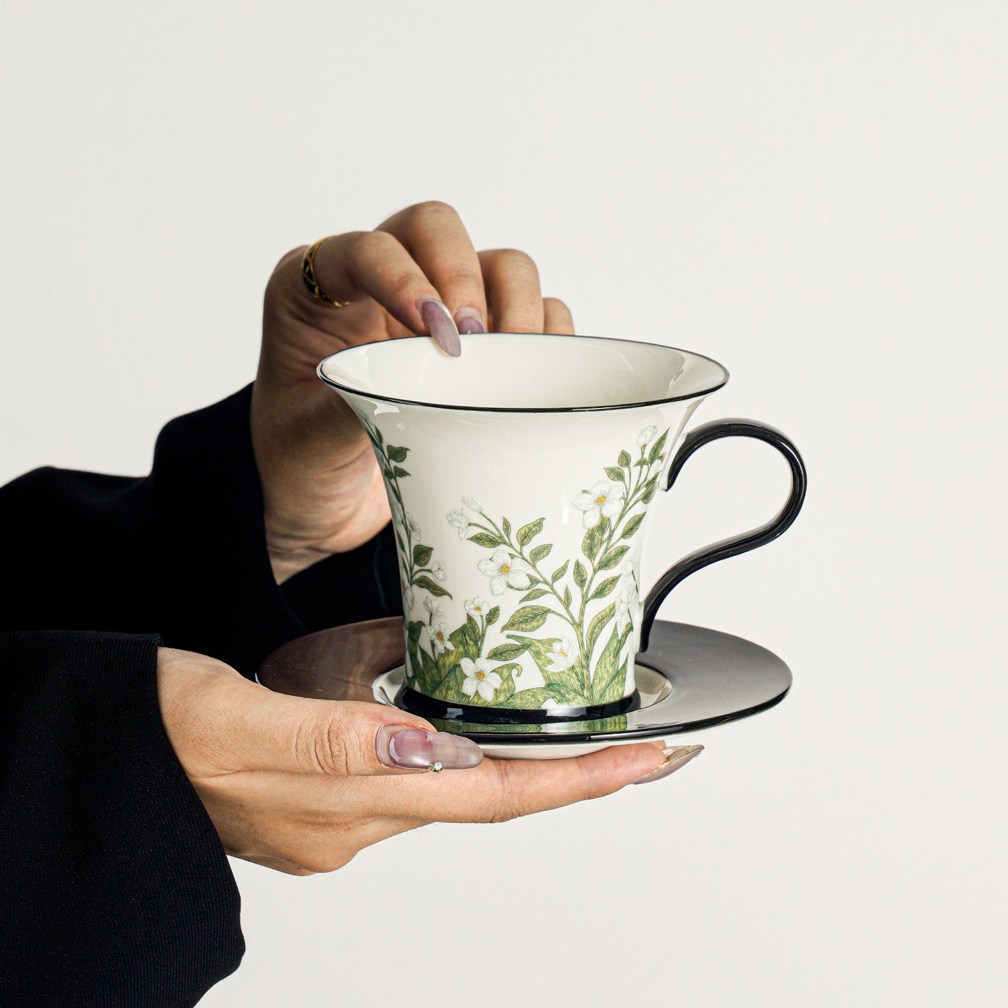 Premium Coffee Cup and Saucer Set - The Perfect Birthday Gift for Women, Men, or Teachers