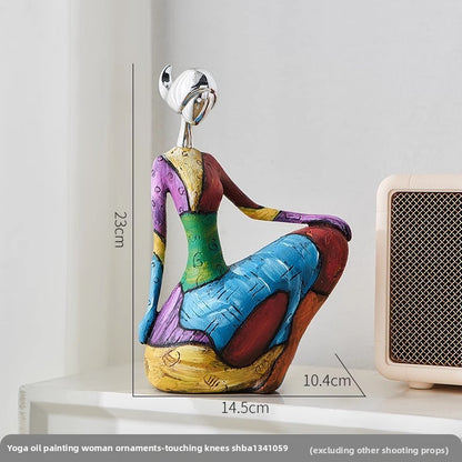 Nordic Abstract Art Sculpture - Luxury Creative Home Decor for Living Room, Foyer, Bar Cabinet & Office Desk