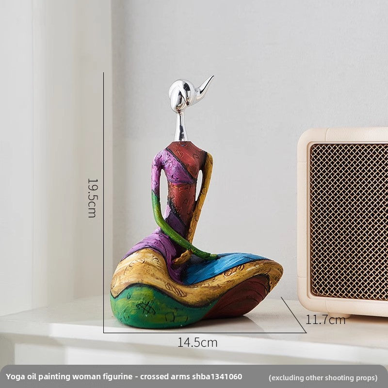 Nordic Abstract Art Sculpture - Luxury Creative Home Decor for Living Room, Foyer, Bar Cabinet & Office Desk