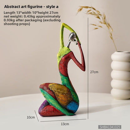 Nordic Abstract Art Sculpture - Luxury Creative Home Decor for Living Room, Foyer, Bar Cabinet & Office Desk