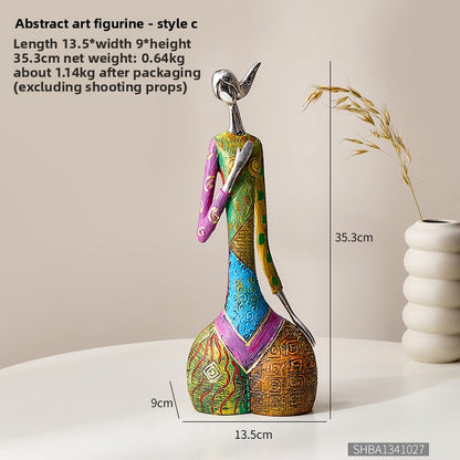 Nordic Abstract Art Sculpture - Luxury Creative Home Decor for Living Room, Foyer, Bar Cabinet & Office Desk