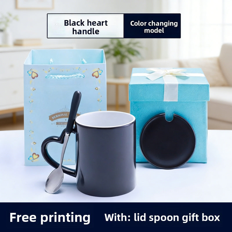 Heat-Activated Color Change Mug - Custom Photo Ceramic Cup, Personalized Gift for Men & Women