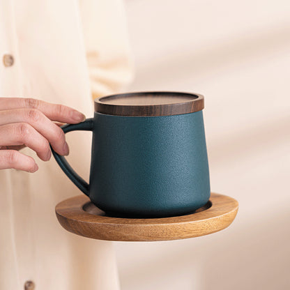 Custom Logo Mug, Engraved Ceramic Coffee Cup, Office Water Mug, Tea Tumbler, Personalized Gift Set, Sublimation Blank Cup