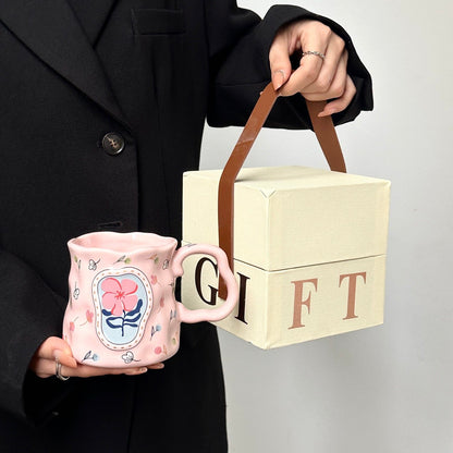 Exquisite & Aesthetic Ceramic Coffee Mug - The Perfect Birthday Gift for Girls and Best Friends