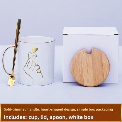 Premium Custom Print Mug - DIY Trendy Ceramic Coffee Cup, Personalized with Logo, QR Code, or Photo, Fine Bone China Water Tumbler