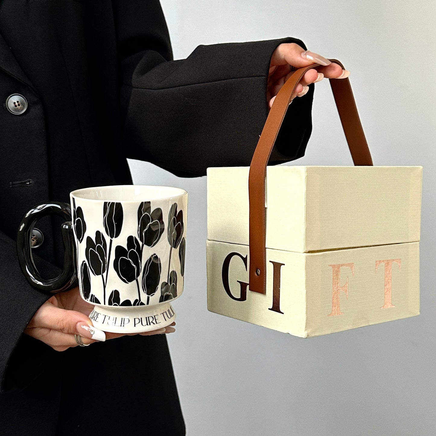 Aesthetic Gift Mug for Bestie - Cute High-Value Coffee Cup, Perfect Birthday Present for Girls, Employee Appreciation Gift