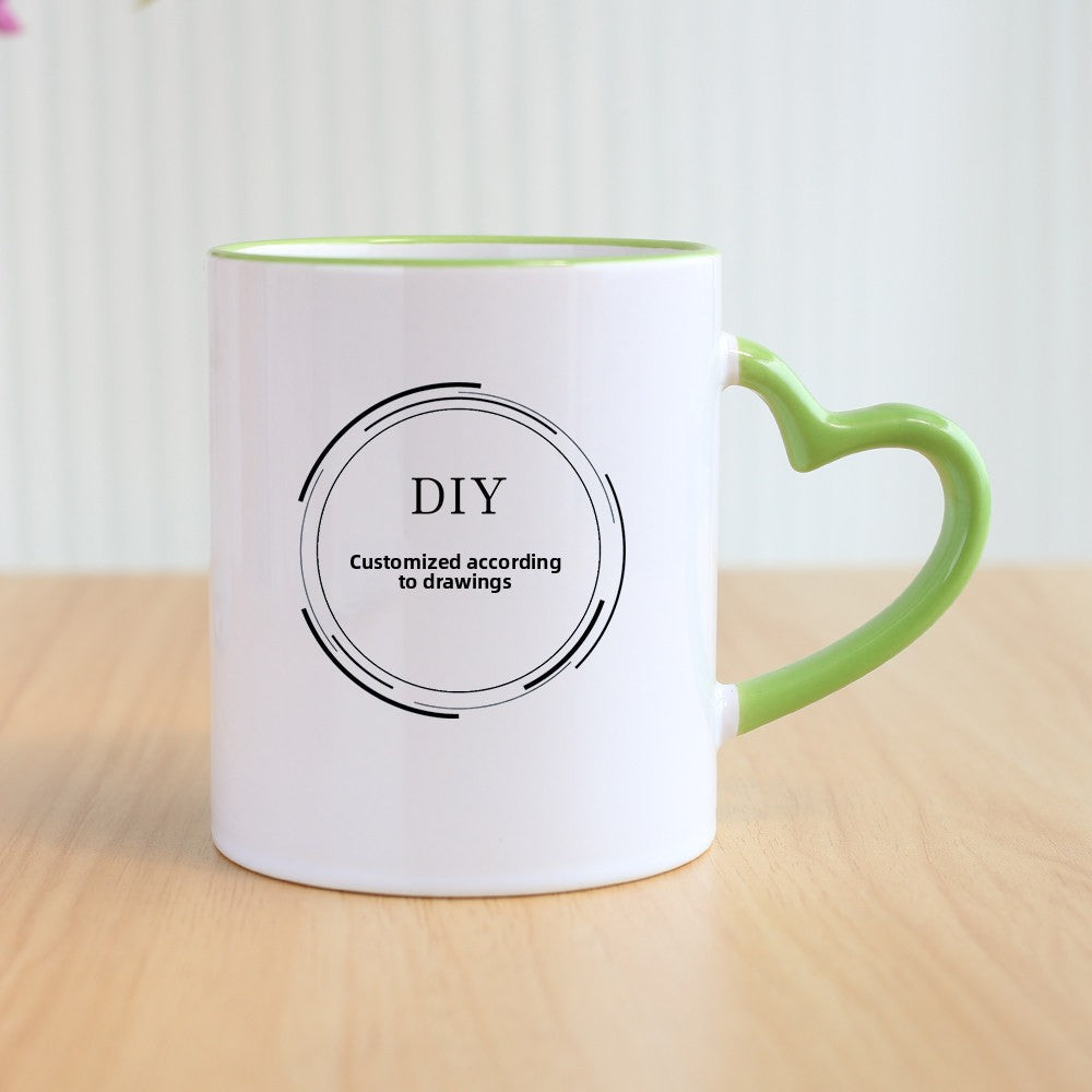 Custom Photo Mug, Personalized Ceramic Coffee Cup, Colorful Sublimation Mug with Name/Logo, Couple Birthday Anniversary Gift, Promotional Souvenir