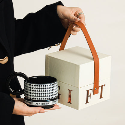 Ceramic Mugs, Luxury Minimalist Coffee Cups