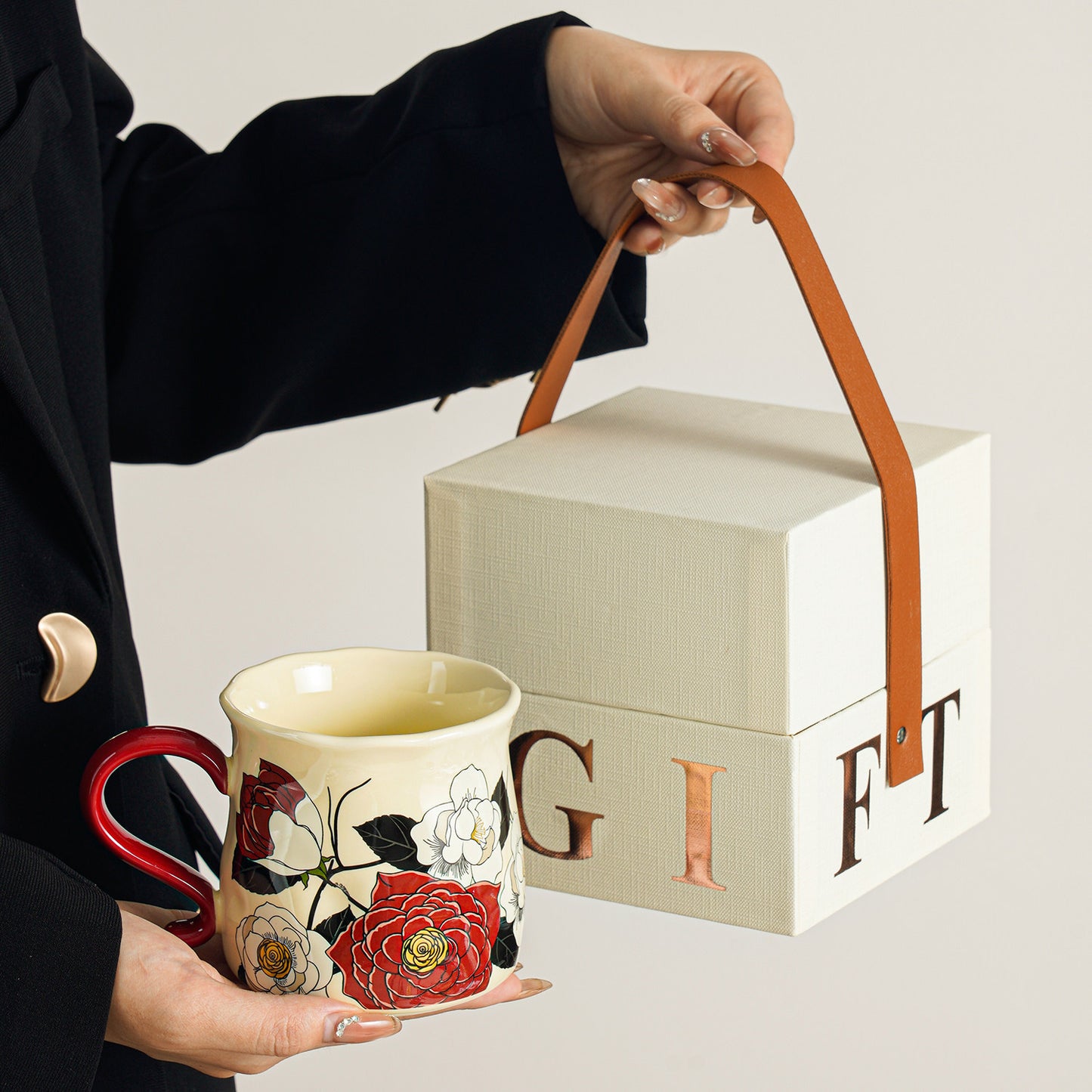Ceramic Coffee Mug - Stylish Cup for Girls