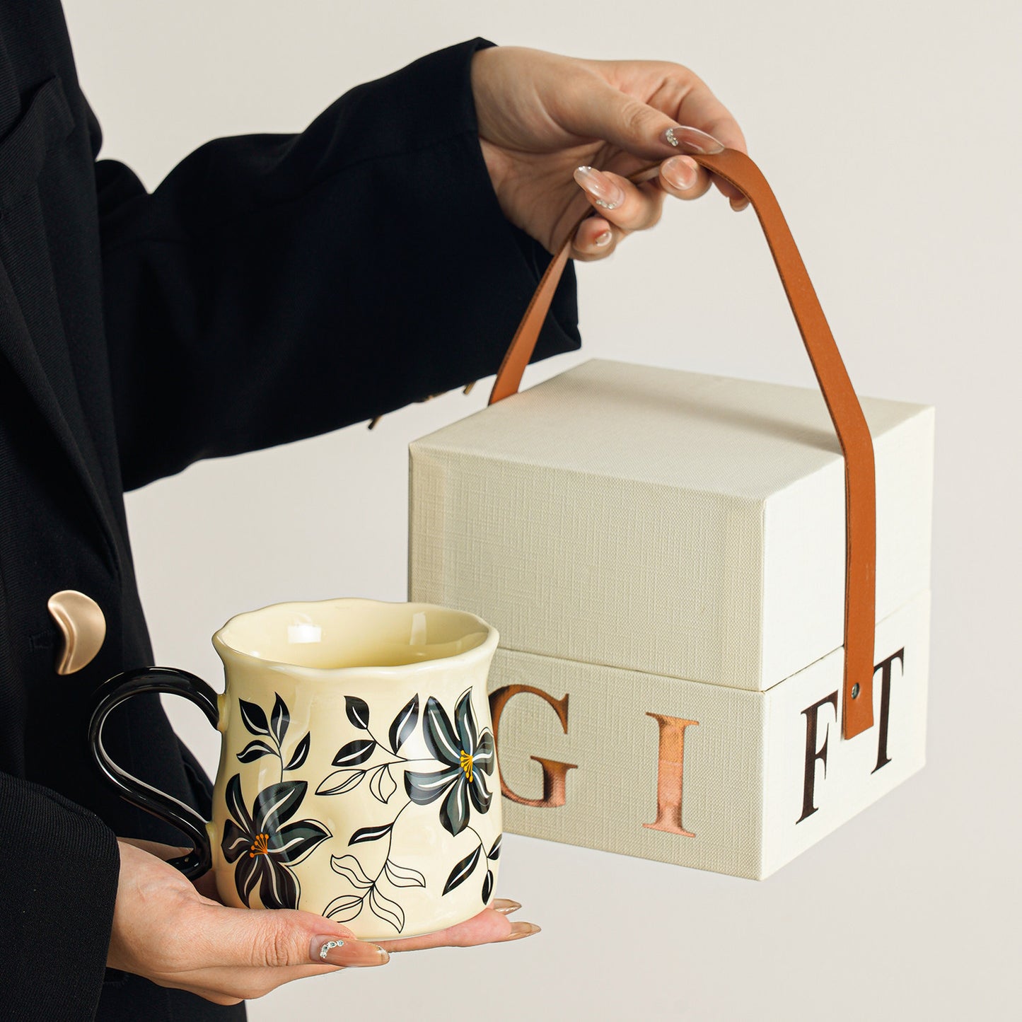 Ceramic Coffee Mug - Stylish Cup for Girls