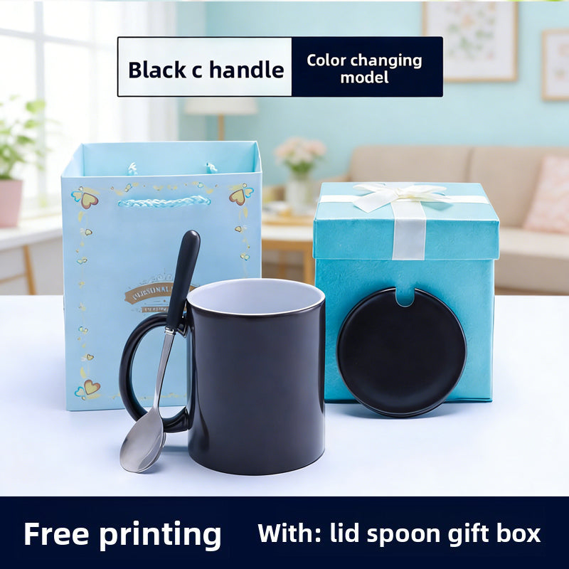 Heat-Activated Color Change Mug - Custom Photo Ceramic Cup, Personalized Gift for Men & Women